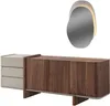 Anrichte Schrank Hochglanz Möbel Holz Luxus Kommode Produktbild-Vorschau 1