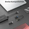 deleyCON 2 Stück Adapter USB C auf USB A - Typ C auf USB Produktbild-Vorschau 3