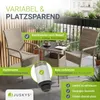 Juskys Polyrattan Gartentisch Yoro eckig - wetterfest 60x60 Produktbild-Vorschau 6
