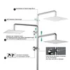Diagram showing installation and features of a shower head system. Podgląd zdjęcia produktu