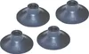 Four gray suction cups are arranged in a diamond pattern on a white background. Anteprima dell’immagine prodotto