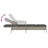 vidaXL Chaise longue avec support gris clair 63x200x81 cm Voir les images du produit 7