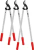 Three pruning shears are arranged in a criss-cross pattern against a white background. Anteprima dell’immagine prodotto