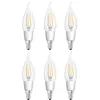 6 x Osram LED Filament Windstoß Kerze 4,5W = 40W E14 klar Produktbild-Vorschau 1