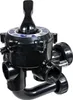 A black multi-port valve with a lever on top, likely for a pool or spa system. Produktbild-Vorschau