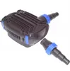A black submersible pump with blue accents and a separate hose adapter, shown against a white background. Produktbild-Vorschau