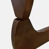 Vrygle Table Basse Ronde en Verre avec Pieds en Bois – Voir les images du produit 11
