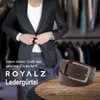 ROYALZ 'Oakland' Antik Vintage Ledergürtel Herren Produktbild-Vorschau 4