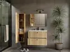 Lavabo Tigo 80 2S Oak Evoke 2 Tiroirs Façade Cannelée Voir les images du produit 5