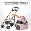 2 in 1 Hundewagen,Hundebuggy mit abnehmbarem Träger, Produktbild-Vorschau 2