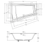 ECOLAM Badewanne Intima Duo Slim Eckwanne für Zwei 170x125 Produktbild-Vorschau 3