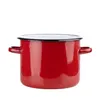Emaille Topf 4L rot Kochtopf Universaltopf Suppentopf Produktbild-Vorschau 1