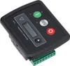 A close-up, angled view of a black generator controller module with a digital display and buttons. Náhled obrázku produktu