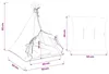 Pet teepee s polštářem Bílá 50 x 50 x 60 cm Polyester Náhled obrázku produktu 10
