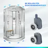 Duschkabinen Rollen 8 Stück Set 24mm Oben Unten Ersatzteile Produktbild-Vorschau 6