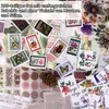 Vintage Scrapbooking Sticker Set – Blumenmotiv Aufkleber Produktbild-Vorschau 2