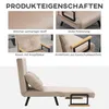 A collage of images showcasing the features of a beige sofa bed, with a full view of the sofa bed at the bottom. Náhľad obrázku produktu