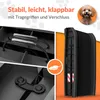A collage of product images and marketing text for a dog ramp. Produktbild-Vorschau