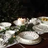 Taitù Noël Oro - Piatto piano 17 cm Anteprima dell’immagine prodotto 4