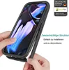 Hands demonstrating how to install a phone case onto a smartphone. Produktbild-Vorschau