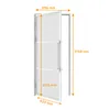 inova Loft-Glastür 830 x 2115 mm, DIN Links, 3 Felder Produktbild-Vorschau 9