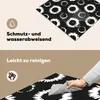 KitchenYeah© Herdabdeckplatte Blumen - Muster - Schwarz , Produktbild-Vorschau 2