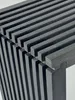 Ławka FineBuy 120 cm z litego drewna akacjowego, czarna – Podgląd zdjęcia produktu 4
