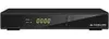 A front view of a black digital satellite receiver. Produktbild-Vorschau