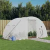 vidaXL Gewächshaus mit Stahlrahmen Weiß 8 m² 4x2x2 m -  Produktbild-Vorschau 2
