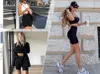 BLONGW 3er Set Damen Highwaisted Sport Shorts Schwarz S-M Produktbild-Vorschau 4