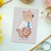 Mr. & Mrs. Panda Postkarte Bankfachmann Herz - Grau Pastell Produktbild-Vorschau 2