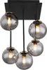 Globo Lighting Deckenleuchte Metall schwarz matt, 5x G9 Produktbild-Vorschau 3