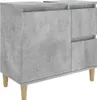 vidaXL Badschrank Betongrau 65x33x60 cm Holzwerkstoff Produktbild-Vorschau 1