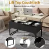 A living room scene with a lift-top coffee table and couches. Produktbild-Vorschau
