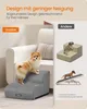 Feandrea Hundetreppe, 2 Stufen, Waffelcord, Haustiertreppe, Produktbild-Vorschau 4