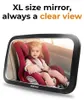 Miroir de voiture XL de luxe DERYAN pour bébés - Miroir Voir les images du produit 2