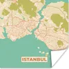 MuchoWow® Poster Karte - Istanbul - Stadtplan - Vintage Produktbild-Vorschau 1