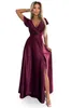 Numoco Abito da cerimonia donna Crysral bordeaux M Anteprima dell’immagine prodotto 7