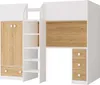 Hochbett mit Kleiderschrank & Schreibtisch - 90 x 190 cm - Produktbild-Vorschau 4