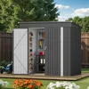 BEALIFE Metall-Gerätehaus 195x130x180 cm mit Bodenrahmen & Produktbild-Vorschau 8