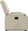 vidaXL Fauteuil relax avec releveur Crème Similicuir Voir les images du produit 11