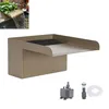 Teich Wasserfall Set Edelstahl 304 3000L/h Pumpe Bachlauf Produktbild-Vorschau 1