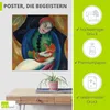 ARTland Poster Mädchen mit Katze II. 1912 Größe: 40x40 cm Produktbild-Vorschau 2