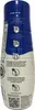 The image shows the side of a bottle with instructional diagrams and text. Produktbild-Vorschau