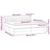 Boxspringbett mit Matratze Taupe 200x200 cm Stoff Produktbild-Vorschau 6