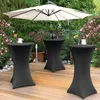 Beautissu Stretch Stehtisch Bistrotisch Husse, Ø80-85cm, Produktbild-Vorschau 4