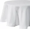 EUROFIRANY | Tischdecke - 180 cm - Rund - Weiß - Elegante Produktbild-Vorschau 1