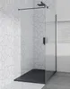 Duschkabine Walk in Dusche, Glaswand Schwarz 80x195 cm Nano Produktbild-Vorschau 3