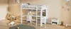 Lit mezzanine 90 x 200 cm en pin avec bureau et rangements, Voir les images du produit 14