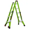 A bright green, multi-purpose ladder is shown against a white background. Podgląd zdjęcia produktu